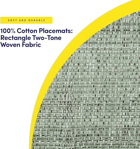 Vista 60 de Sweet Home Collection Trends - Mantel individual (100% algodón), Paquete de 6, Dorado