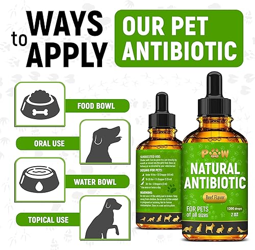 Miniatura 5 de Antibióticos para perros  Antibióticos para gatos  Suplemento de hierbas para la digestión, respiración, micción  para infecciones, tos, alergias