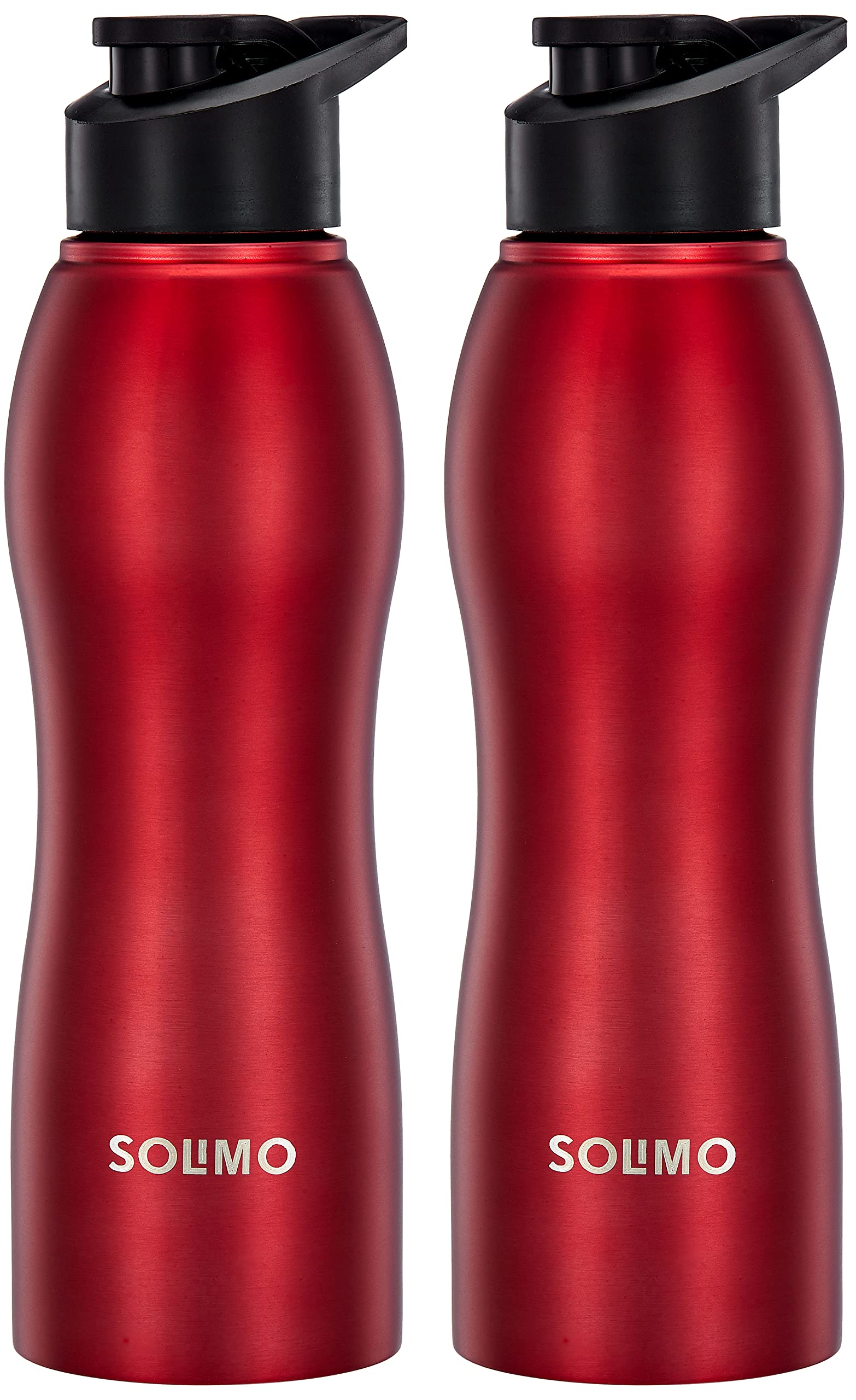 See full amazon price history chart for Amazon Brand - Solimo Water Bottle, Spill-Proof, Ergonomic, Safe for Refrigerator, Freezer and Dishwasher (Stainless Steel with PP Lid, Set of 2, Red) Amazon Brand - Solimo Water Bottle, Spill-Proof, Ergonomic, Safe for Refrigerator, Freezer and Dishwasher (Stainless Steel with PP Lid, Set of 2, Red) (B0BMQMCPNX) Amazon Price History, Amazon Price Tracker