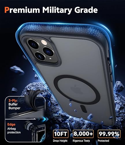 Miniatura 349 de Fntcase Funda para iPhone 15 Plus y 14 Plus de 6.7 pulgadas, magnética, a prueba de golpes de grado militar, antiamarilleo, delgada, protectora