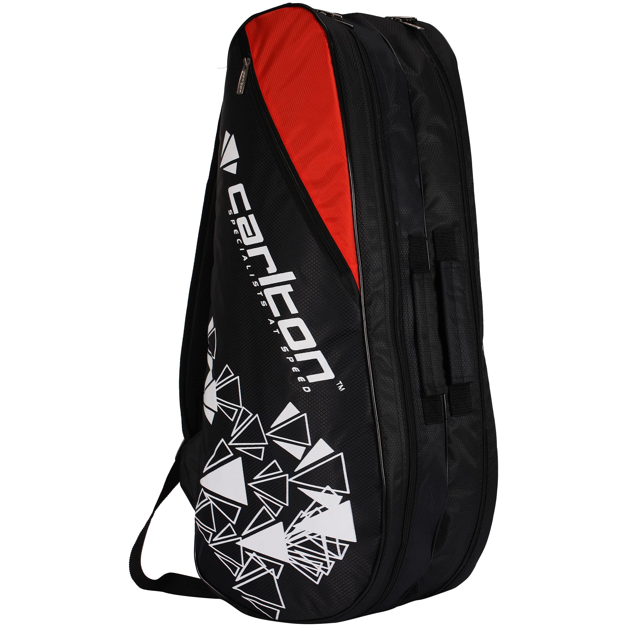 Carlton Vapour Trail P 2 Comp Badminton Kit Bag(Separate Shoe comp) (Black Red)-image-47