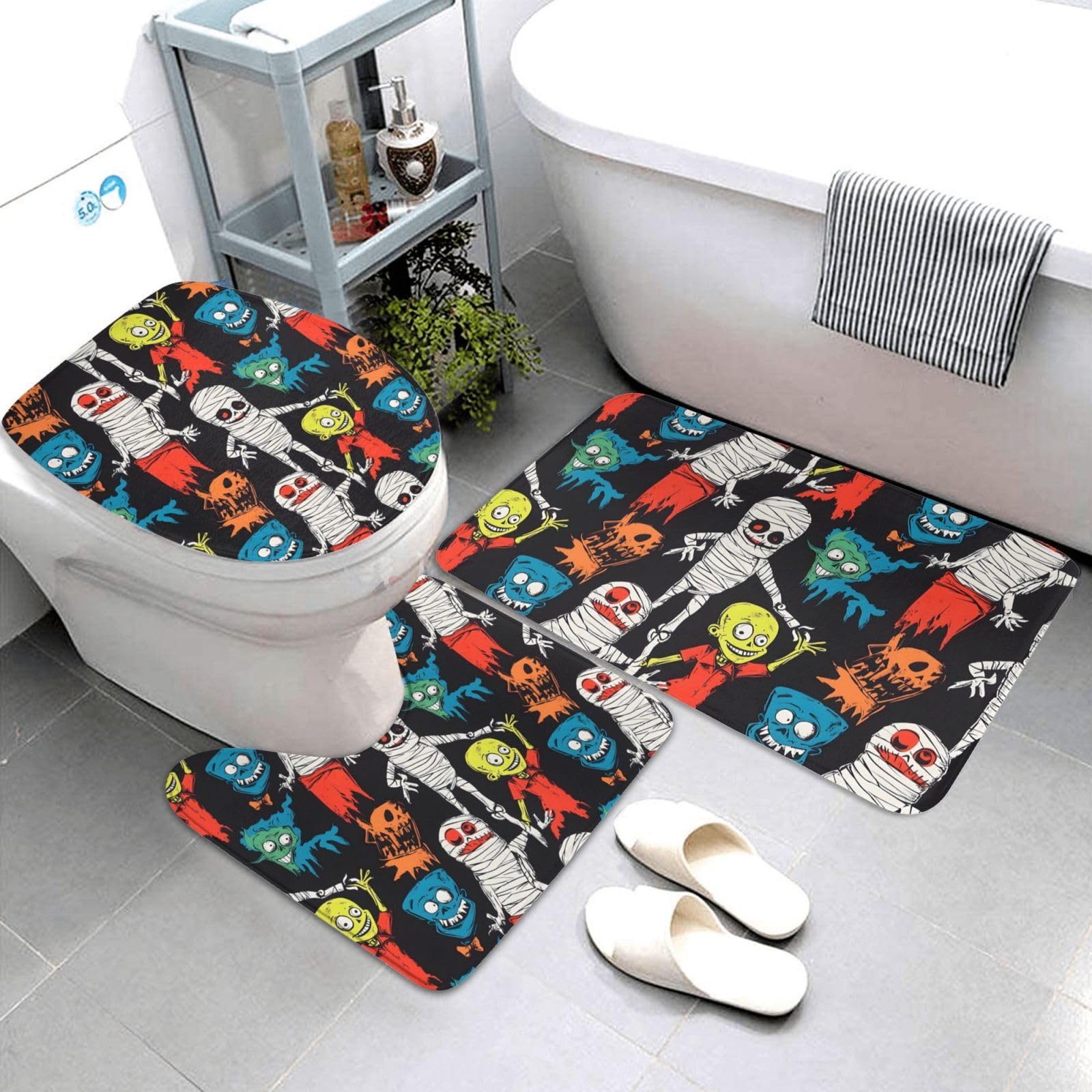 Tapis de douche Halloween doux et lavables pour relooker votre pièce d'eau