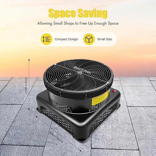 Miniatura 4 de Soplador de tubo inflable para hombre, mini tubo inflable de 17.7 pulgadas, tubo inflable de 370 W, tubo inflable para bailarines inflables de