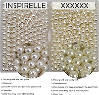 Vista 2 de INSPIRELLE 3000 cuentas redondas sueltas de perlas de imitación de 0.236 in (0.236 in), cuentas espaciadoras sueltas para manualidades, collares