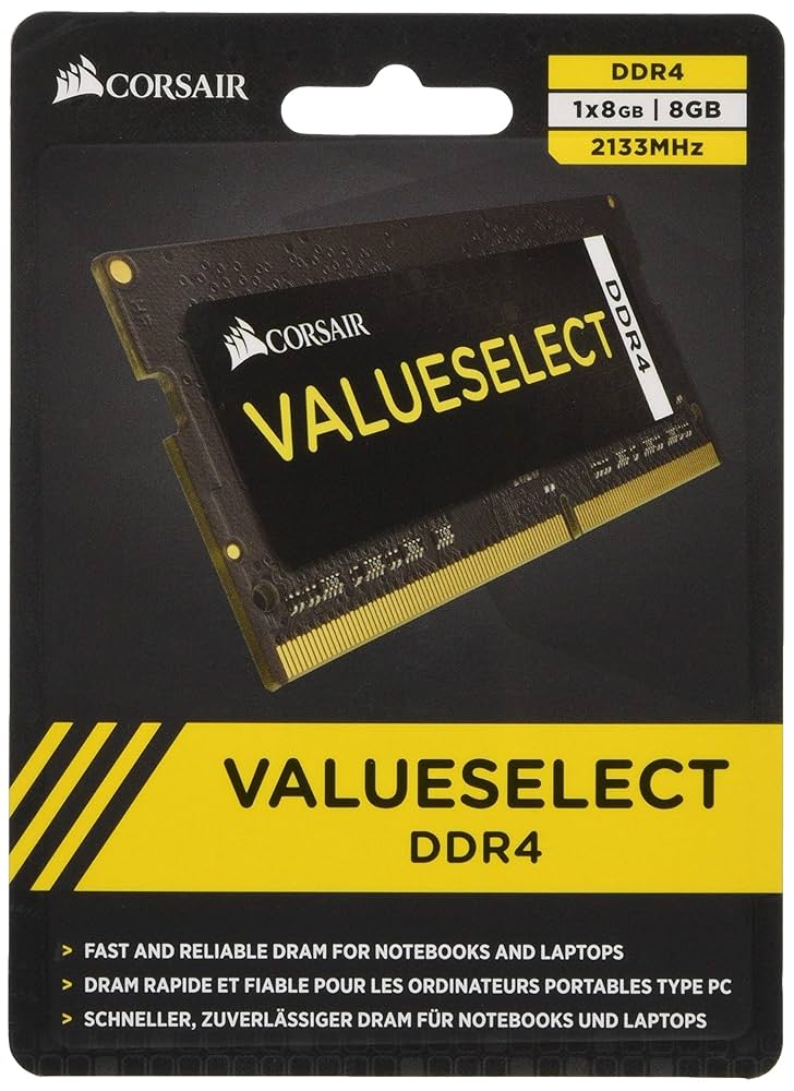 CORSAIR DDR4 SO-DIMM メモリモジュール VALUE SELECT Series 8GB×1枚キット CMSO8GX4M1A2133C15 Amazon | CORSAIR DDR4 SO-DIMM メモリモジュール VALUE SELECT