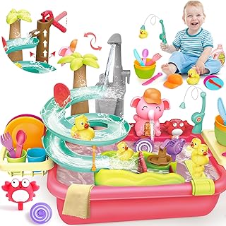 VATOS Play Sink with Running Water, 2 in 1 El...,