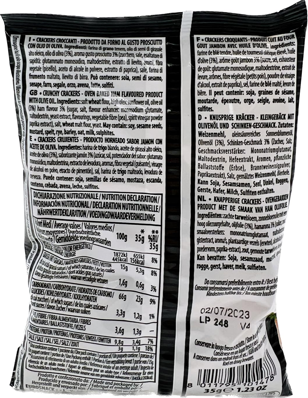 FORNO DAMIANI CROCANTE CON SABOR A JAMÓN