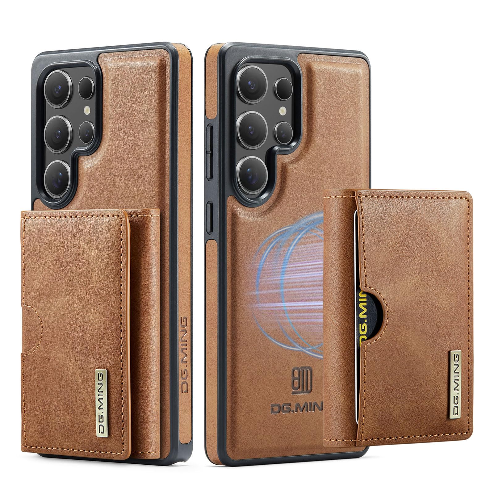 Étui portefeuille Samsung S25 FE marron détachable - 8