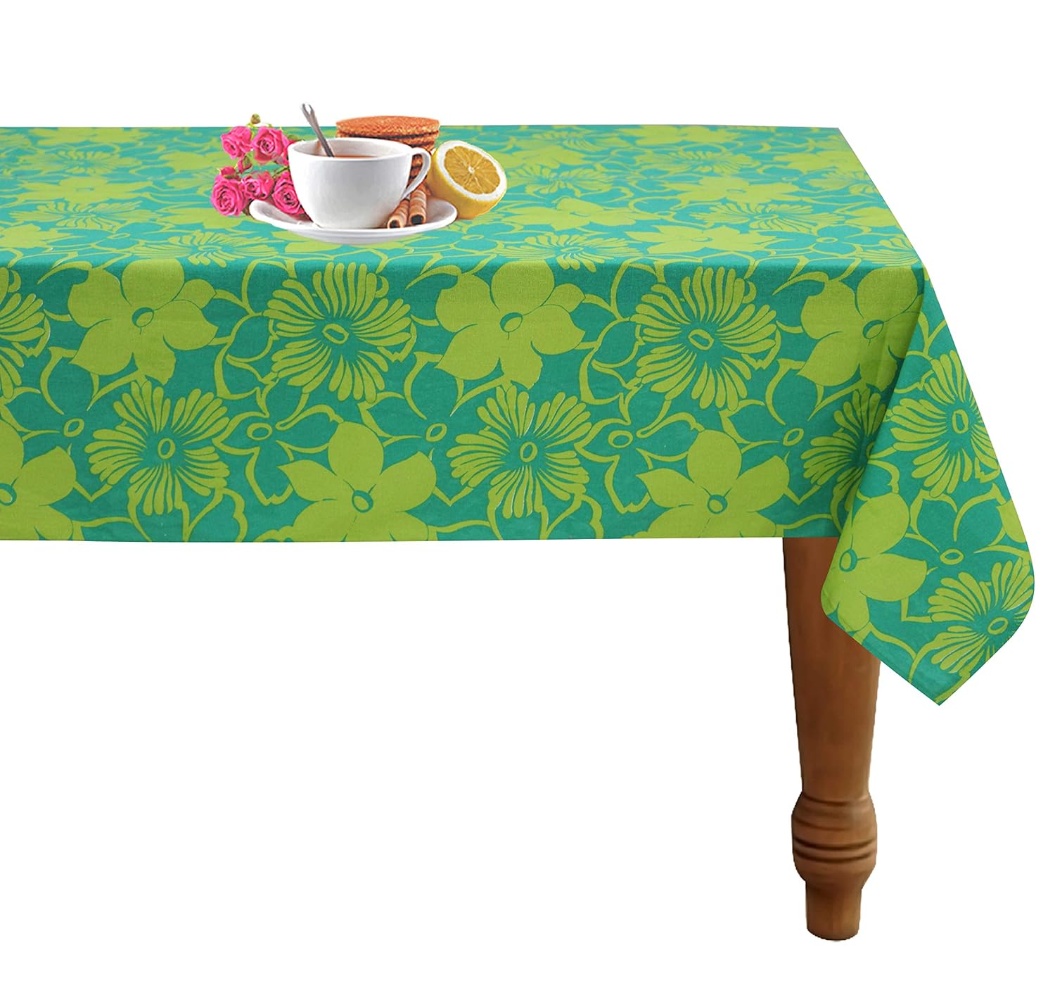 Buy AIRWILL, Cotton Table Cloth/Teapoy Cover/Table Cover for 6 Seater