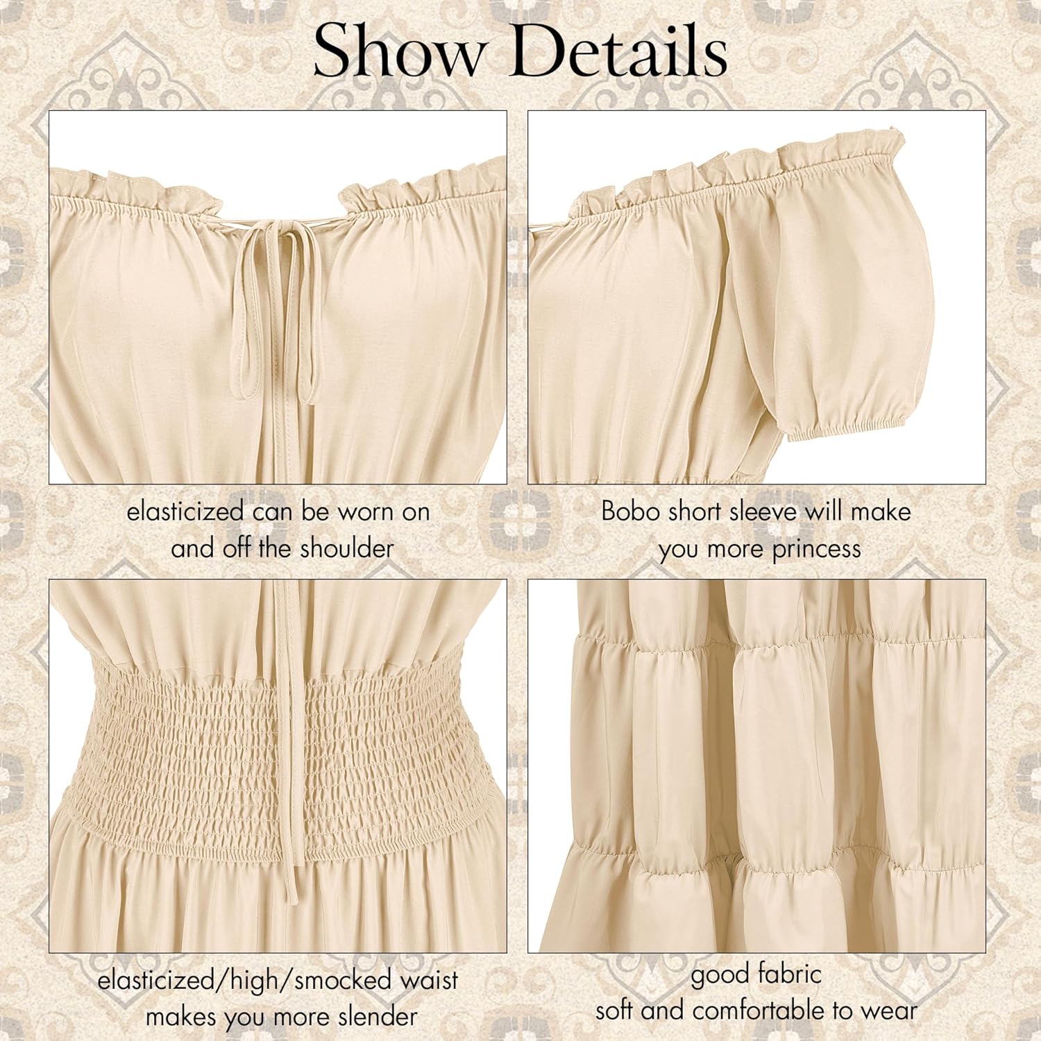 Zhitunemi Renaissance Costume Women Dress: Halloween Costumes Woman 2025 Renaissance Dresses - Halloween Party Theme Events - Image 5