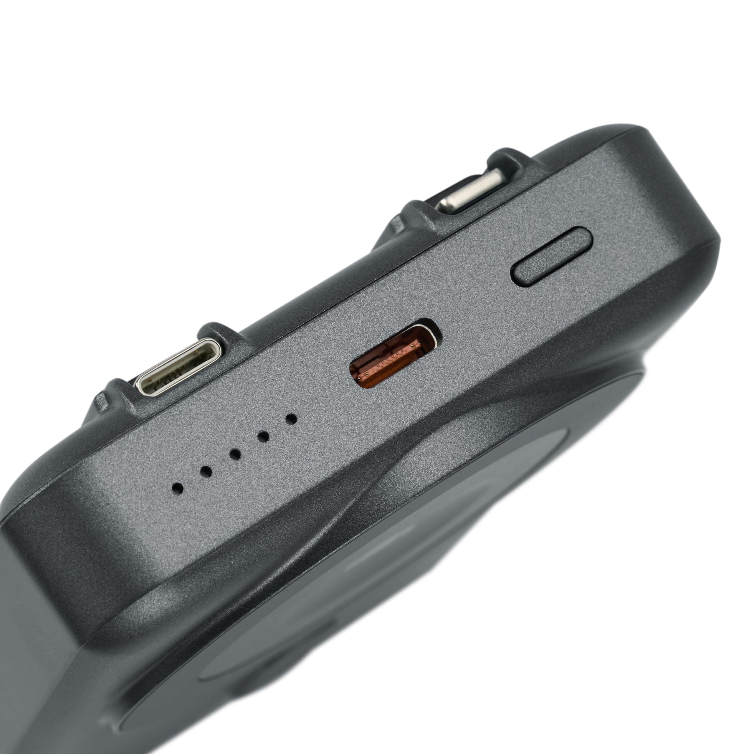 RIVACASE VA2608 - Batería externa Magsafe Qi de 15 W, batería externa con QC/PD 22,5 W, 10000 mAh, función de carga rápida, 2 cables integrados, compatible con iPhone, Apple Watch, Samsung, Xiaomi,