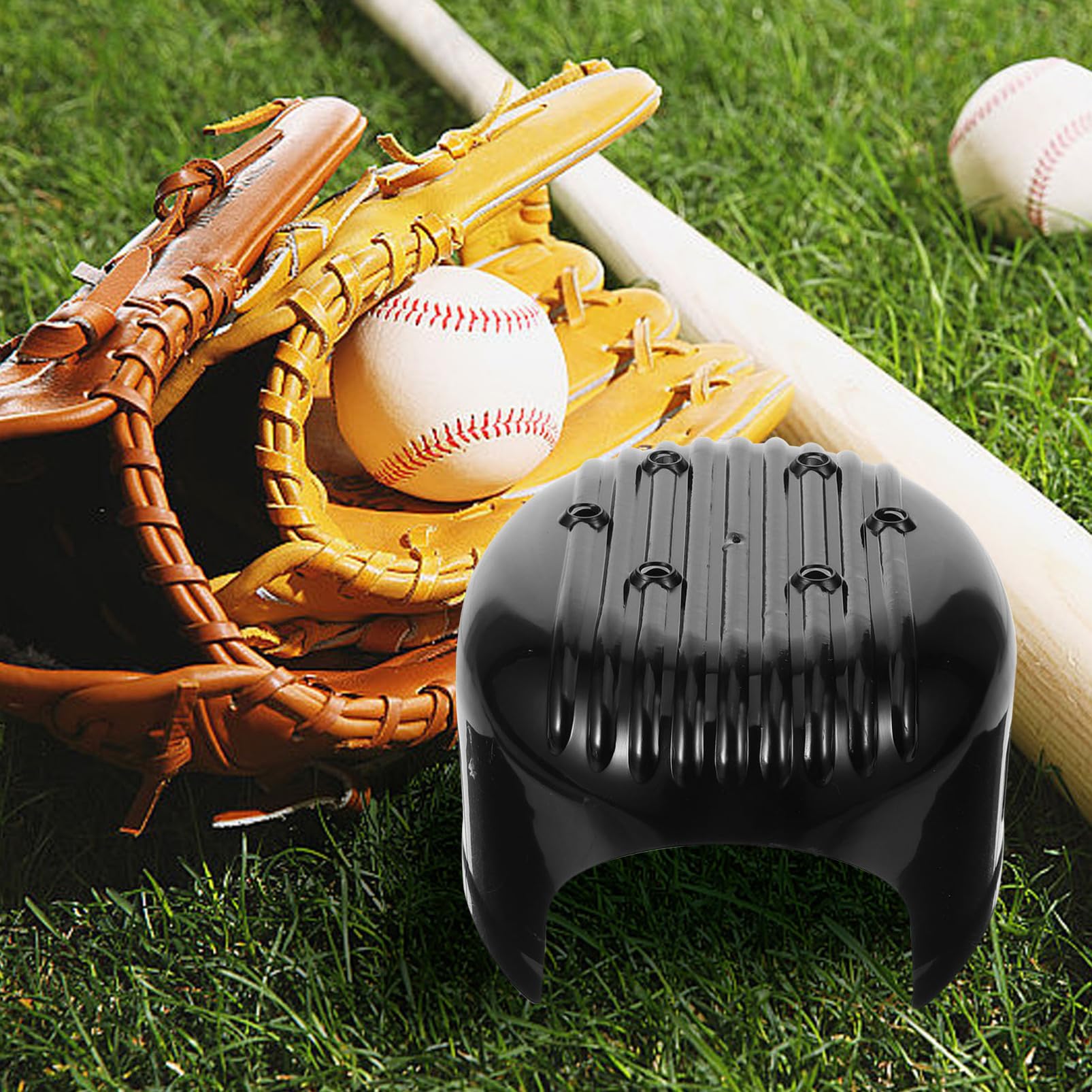 Housoutil Baseballkappenfutter Anstoßkappe BAU von Schutzhelmen Stoßstangeneinsatz orange Schutzhelm Helmeinsatz Sicherheitshutfutter universeller Kappeneinsatz Huteinlage Plastik Black