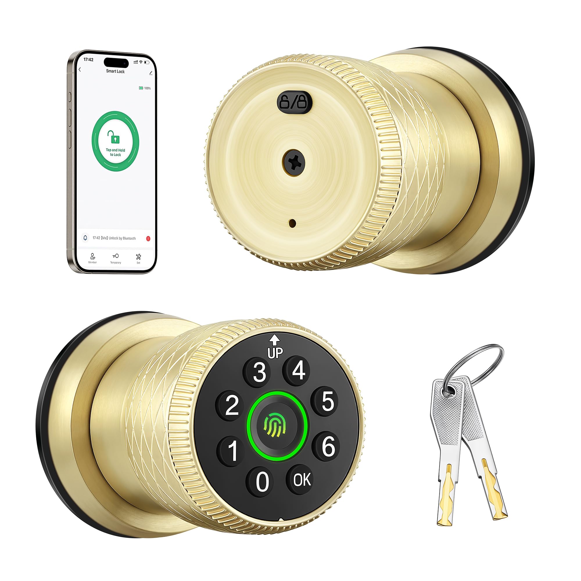 Smart Fingerprint Lock - Keyless Entry & App Control -11