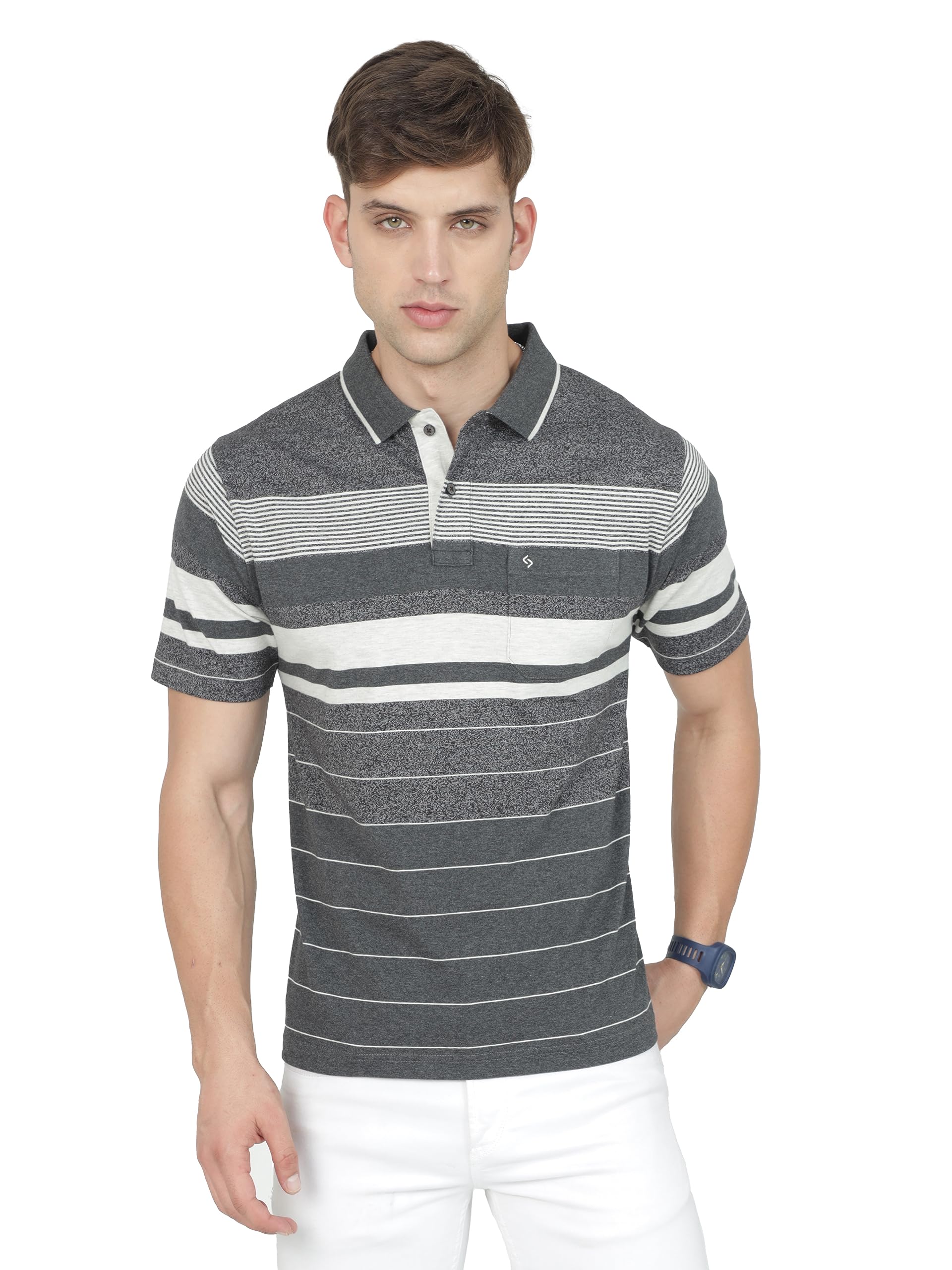 Classic PoloMens Polo Neck Authentic Fit Cotton T-Shirt