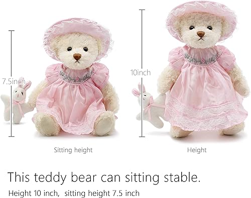 Miniatura 6 de Oitscute - Osito de peluche para bebé con ropa, diseño de peluche, juguete de peluche suave de 10 pulgadas  25.4 cm.