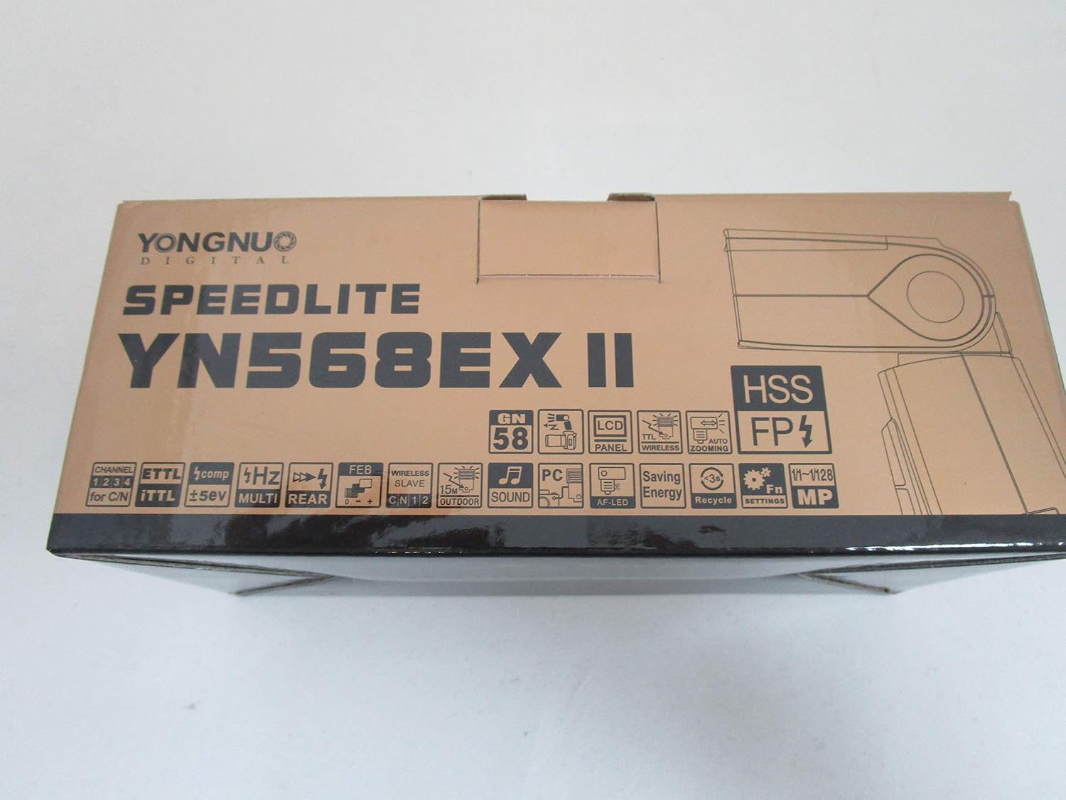 YONGNUO YN-568EX II 4-Channel TTL Flash Speedlite for Canon E-TTL/E-TTL II Cameras
