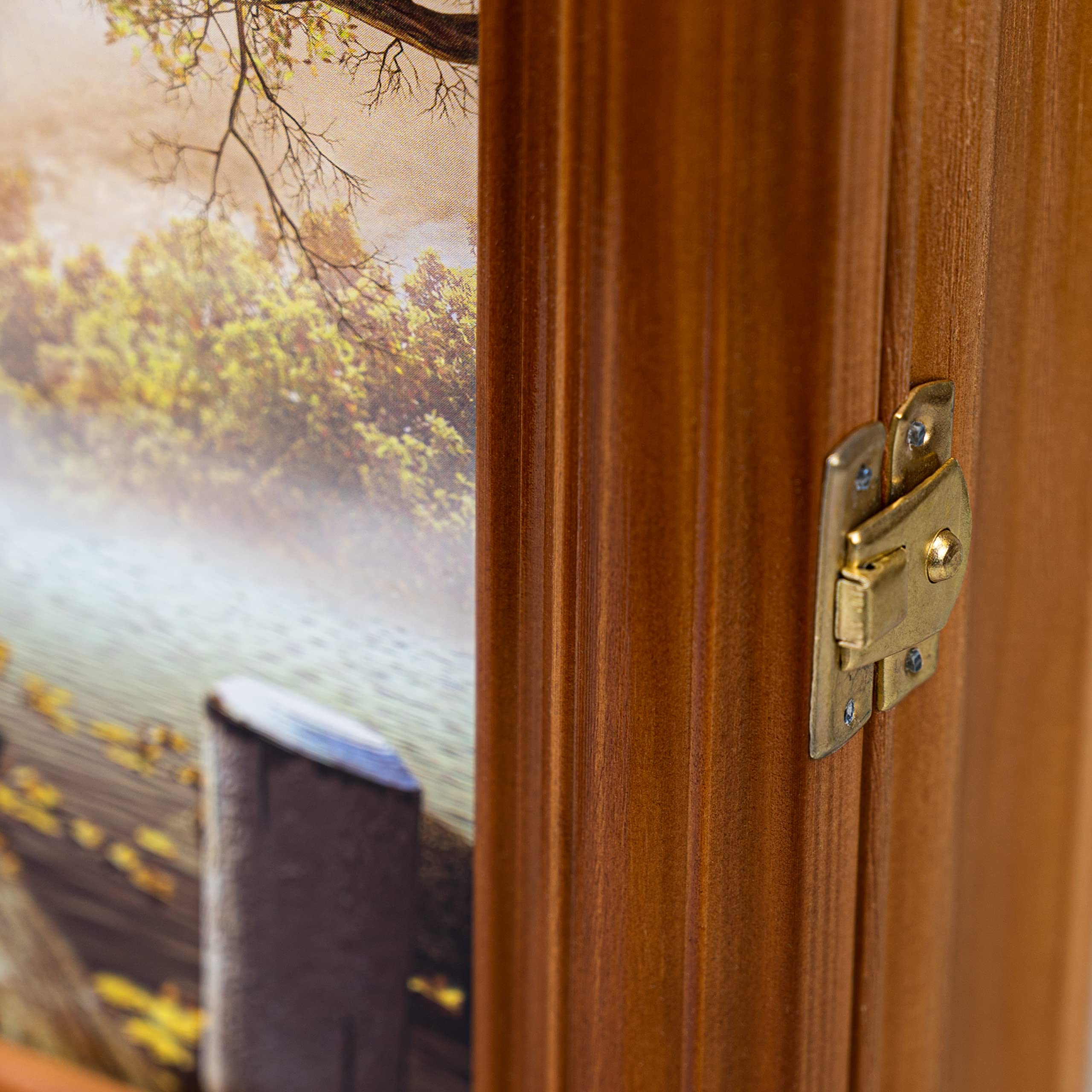 Armoire à clés Murale en Bois avec Porte-clés, Style Vintage