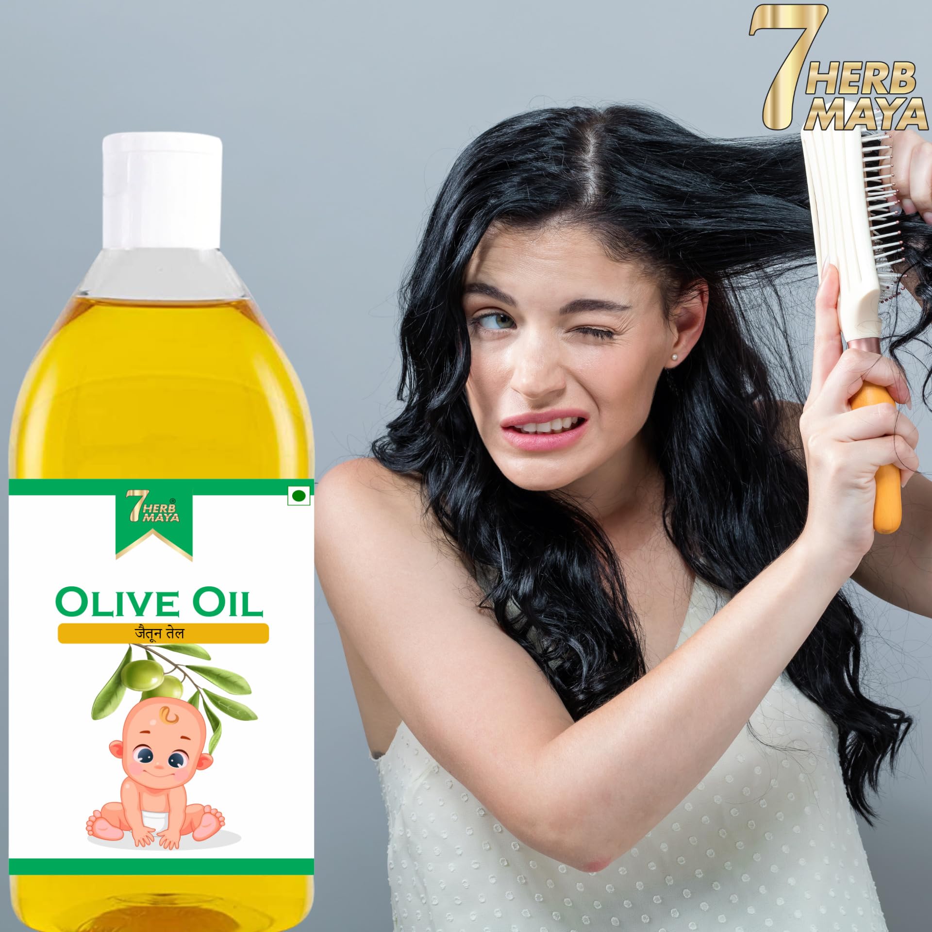 7Herbmaya Premium PRO STYLING HEAT PROTECTION OLIVE OIL |50 gm| 1