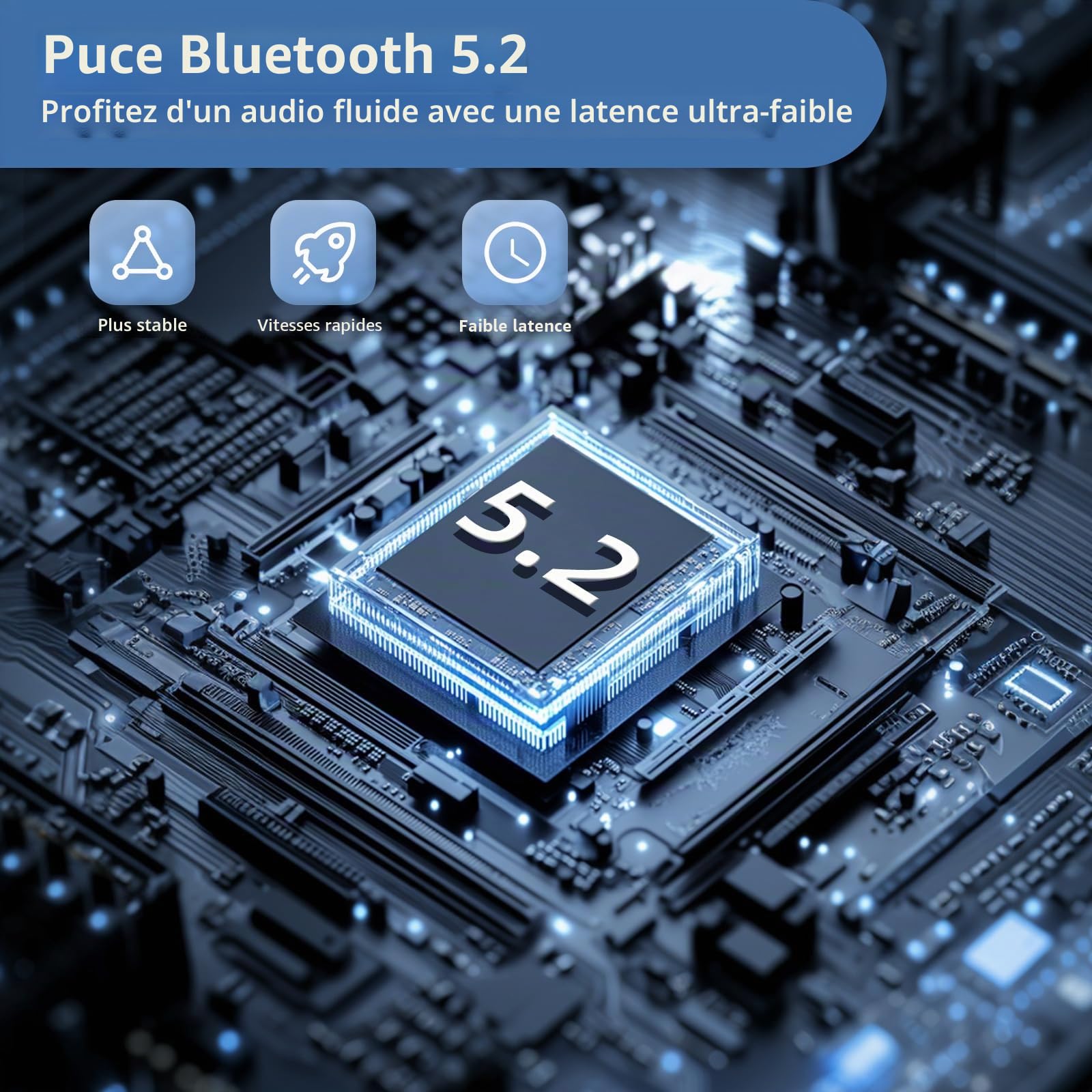 Adaptateur Bluetooth USB-C pour PS5, adaptateur audio Bluetooth USB-A 2 en 1 pour PS5 avec aptX-Adaptive et faible latence, émetteur audio sans fil pour connecter des écouteurs Bluetooth et