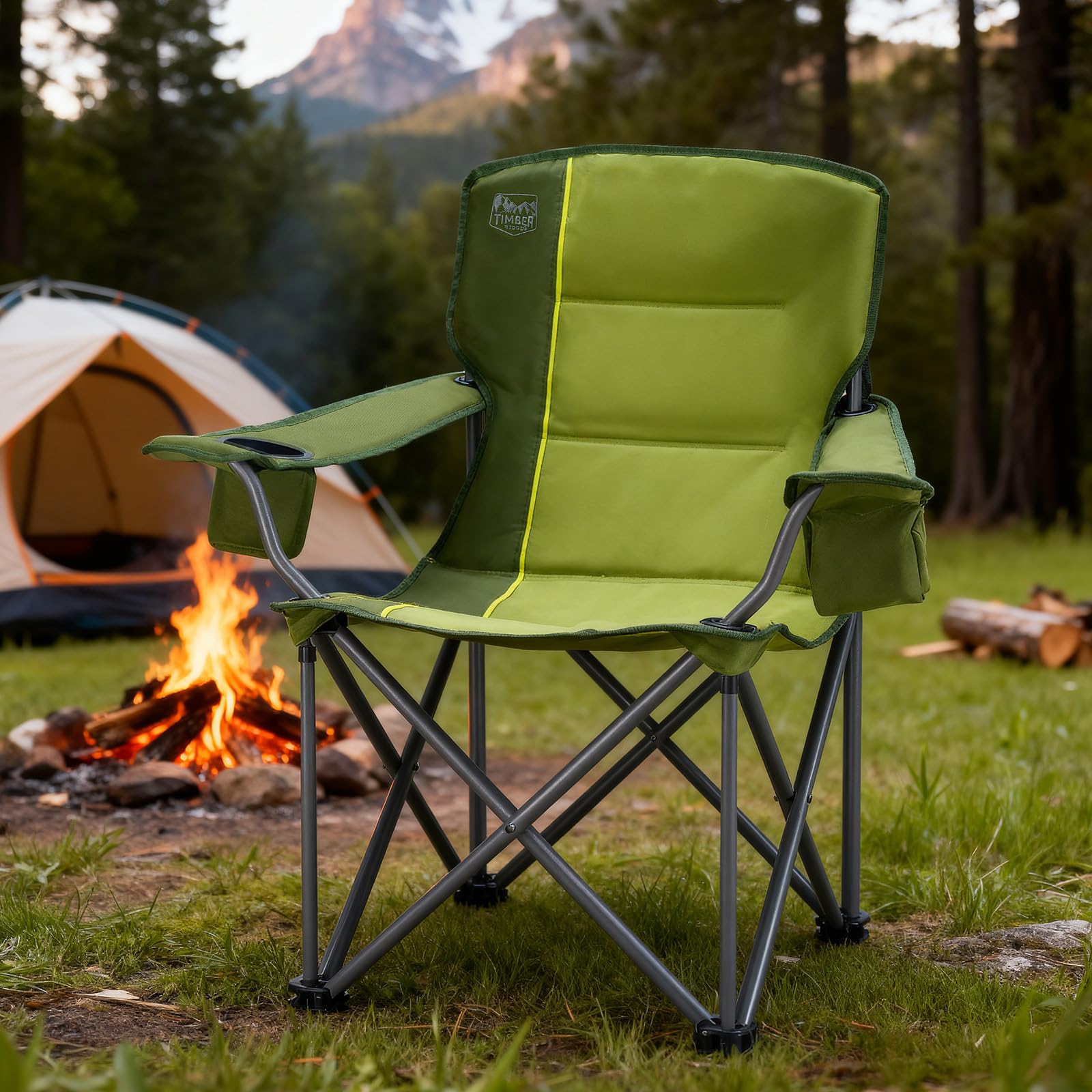Amazon.com: Timber Ridge Oversized Folding Camping Chair for