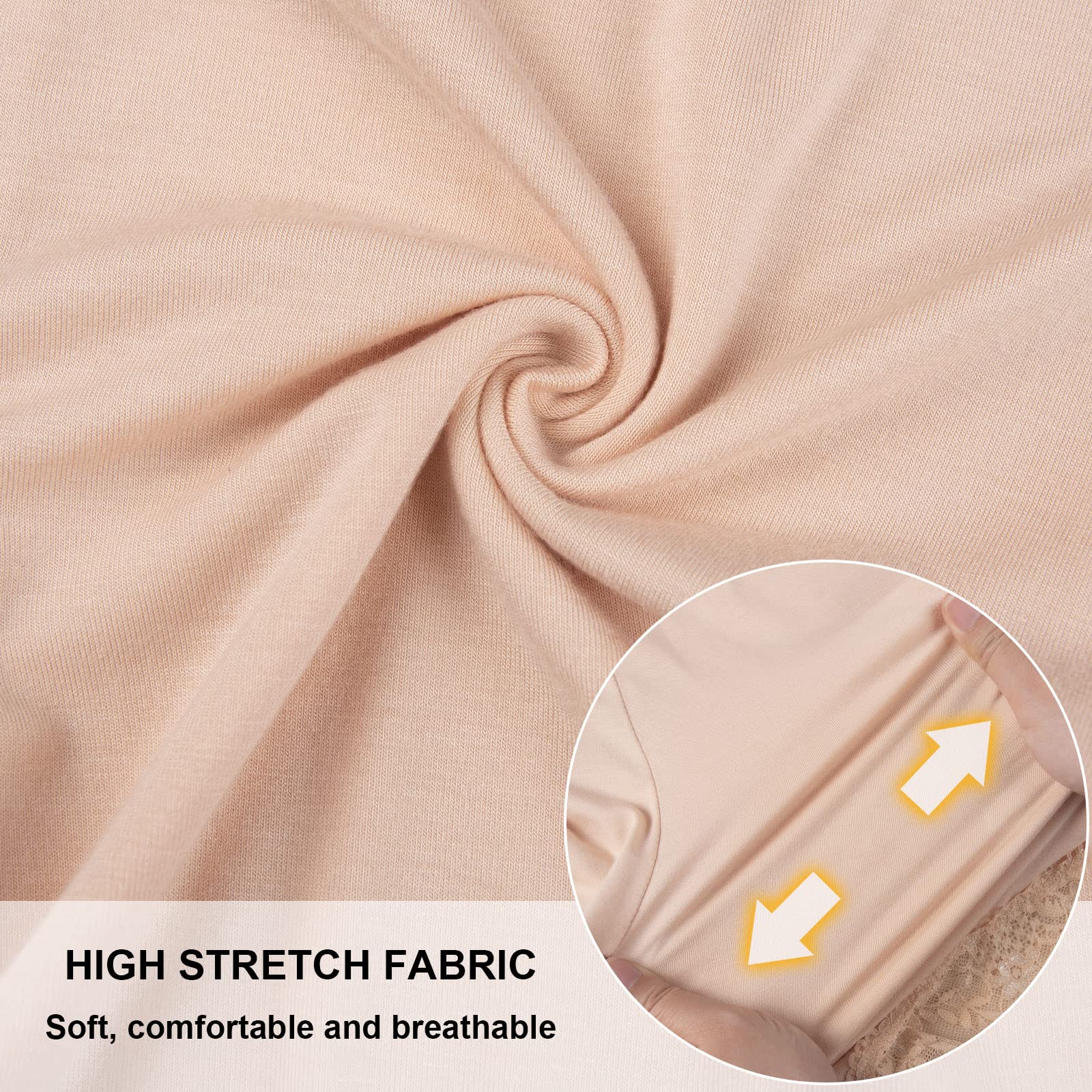 Tuopuda Braga para Mujer Boy Short Hipster con Encaje Largo Boxer Cintura Alta Algodon Shorts Pantalones Deportivas para Running Yoga