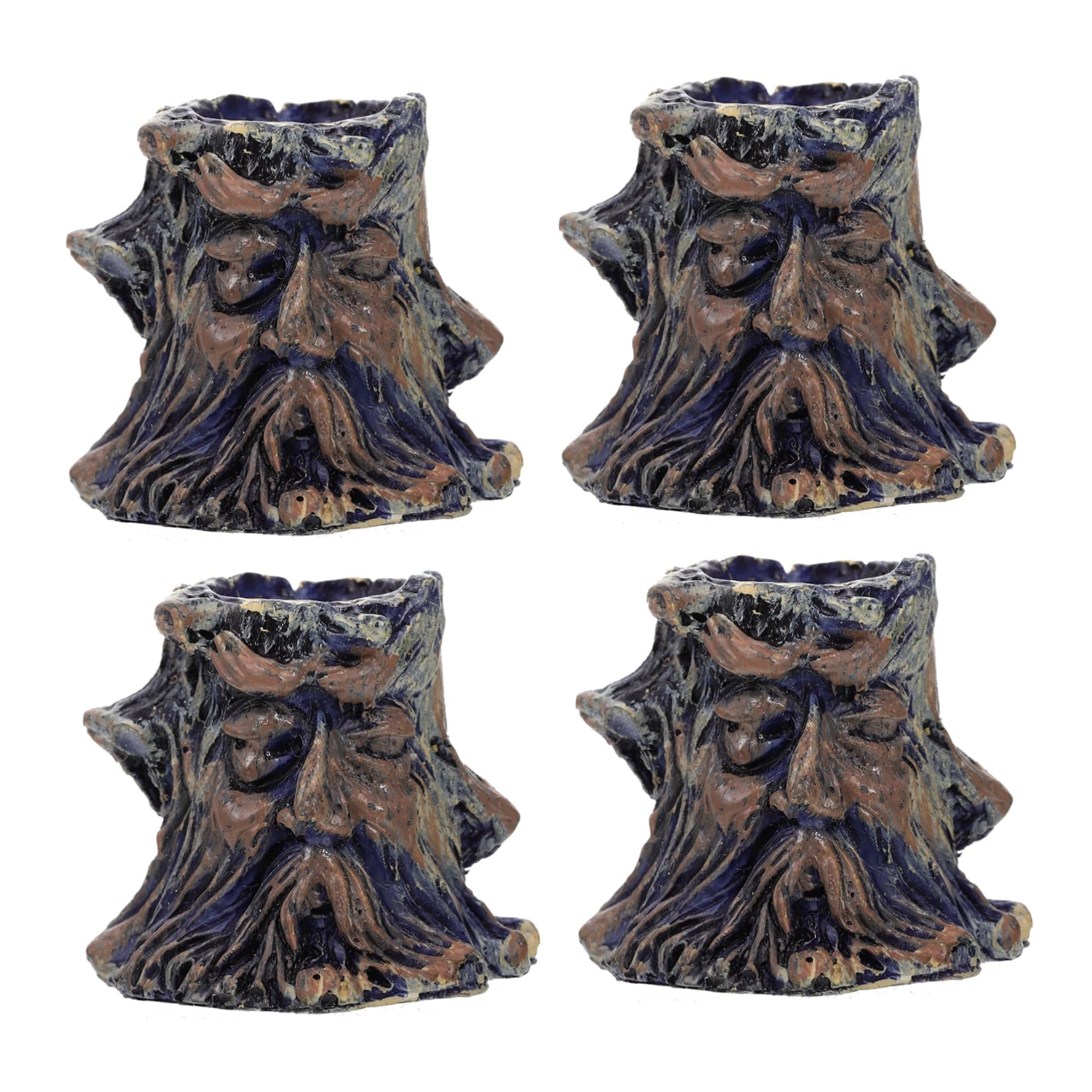 Abaodam 4pcs Reptile Water Basin Durable Feeding Bowls for Tortoise and Crab Food Containers for Pets Easy to Clean Smooth Surface Water Dish