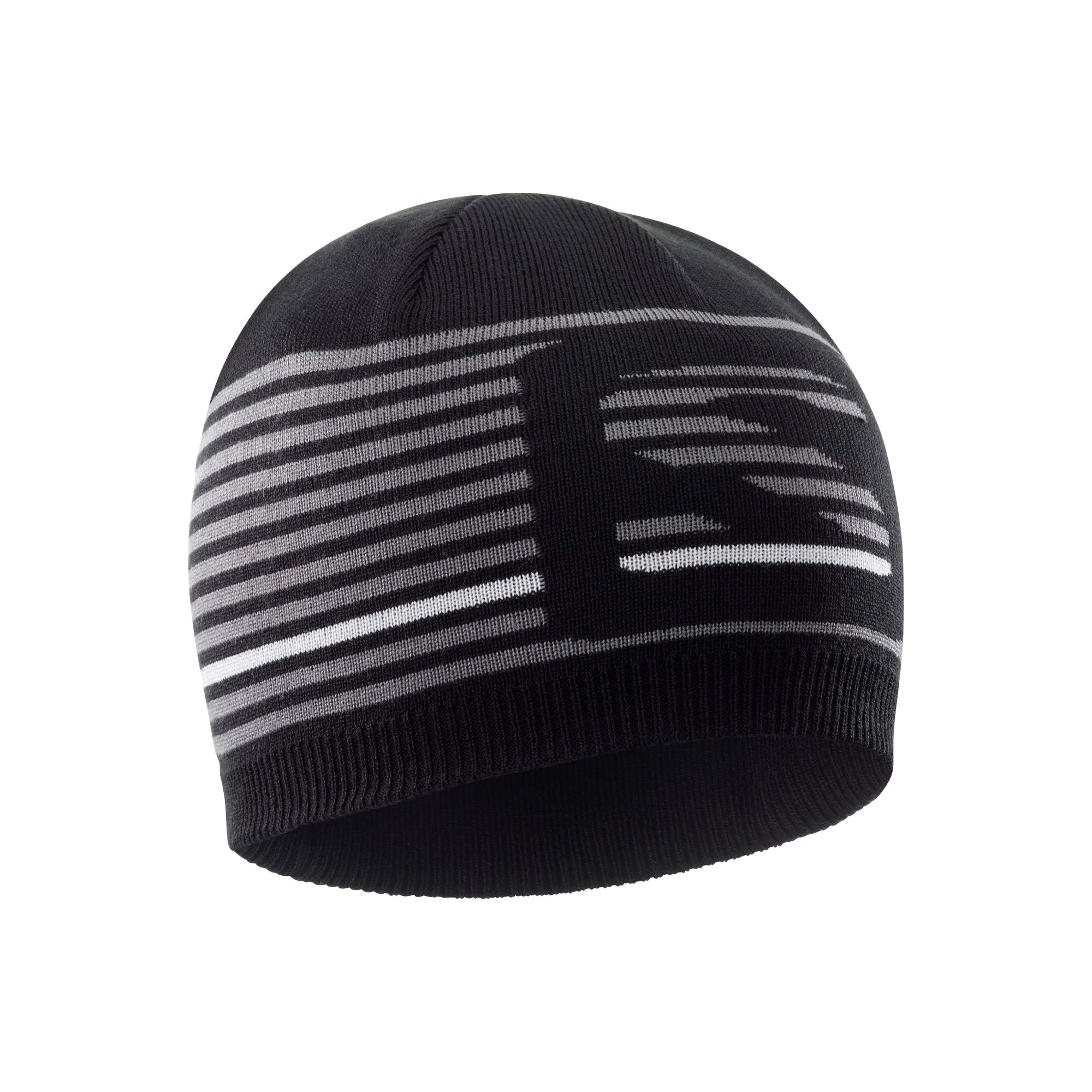Unisex Hat for Hiking and Training Flatspin Short Beanie, Black/Quiet Shade, One Size Fits All, LC1142900