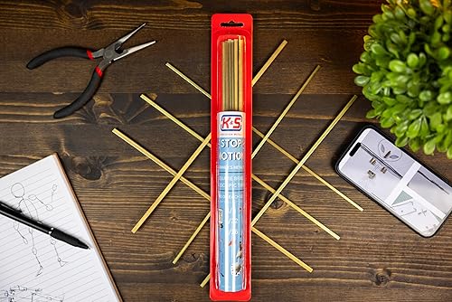 Miniatura 2 de Kit de metal de animación Stop-Motion para principiantes  Tubo telescópico cuadrado de latón de 18 pulgadas, 532 pulgadas 316 pulgadas (0.014