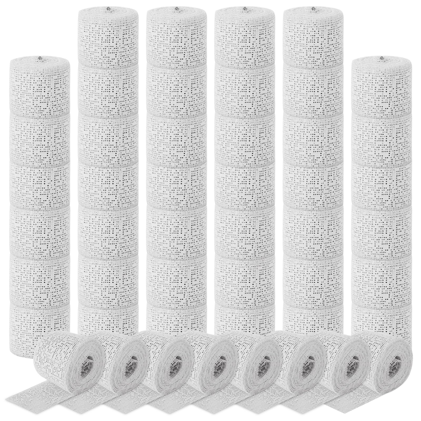 ZUQIAN 40 Pack Plaster Bandages, Each Cloth Roll 2”x 59” Gauze Bandage Roll, Plaster of Paris Strips for Crafts, Modeling, Belly Cast, Masks, Scenery