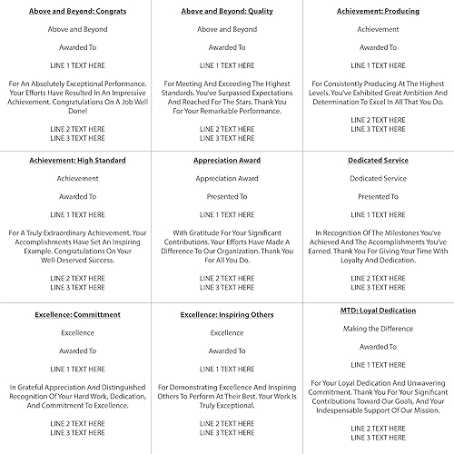 Miniatura 6 de Baudville Trofeo grabado  Círculo acrílico de 7.5 pulgadas  Curva de estrella fugaz en el lateral  Premio para empleados  Grabado personalizado de