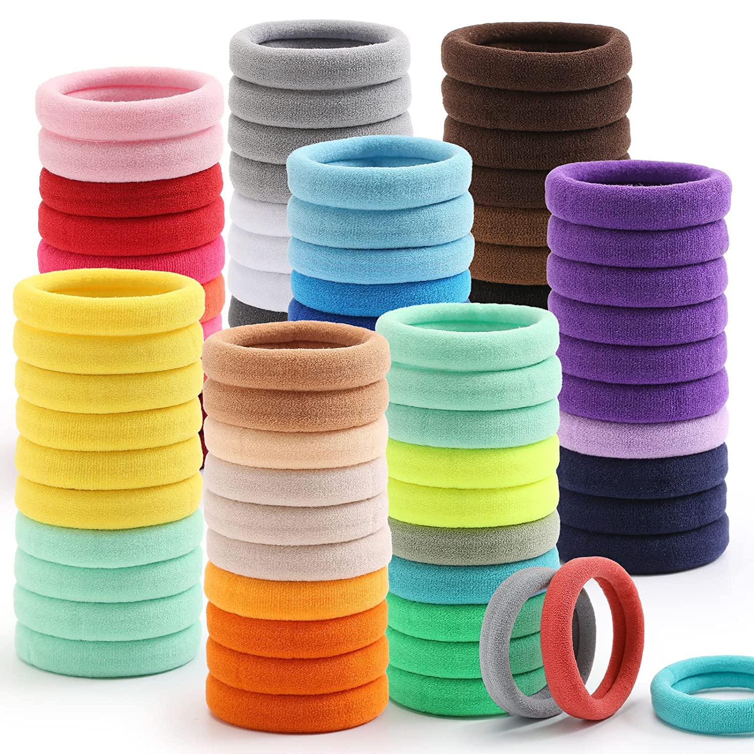 Rock World 30PCS Nylon Elastics Hair Ties Muticolor Hair Tie Rubber bands (B0C5HK1GL9) Amazon Price History, Amazon Price Tracker