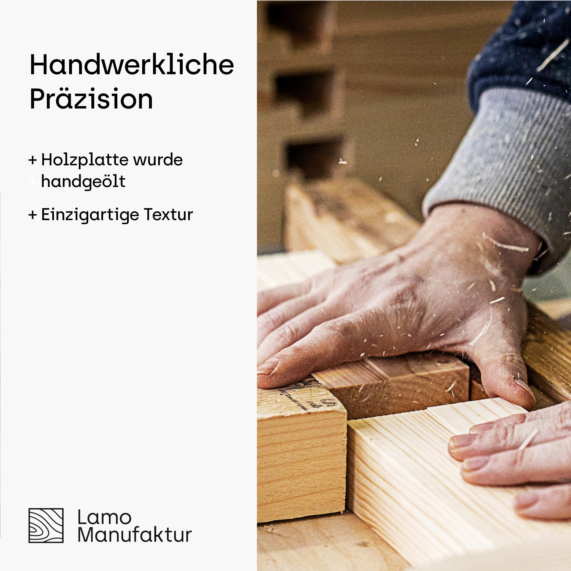 LAMO Manufaktur Holzplatte rund 50 cm aus Naturholz | Tischplatte für Couchtisch, Kaffeetisch, Nachttisch | Stärke: 28 mm | Farbe: Dunkel
