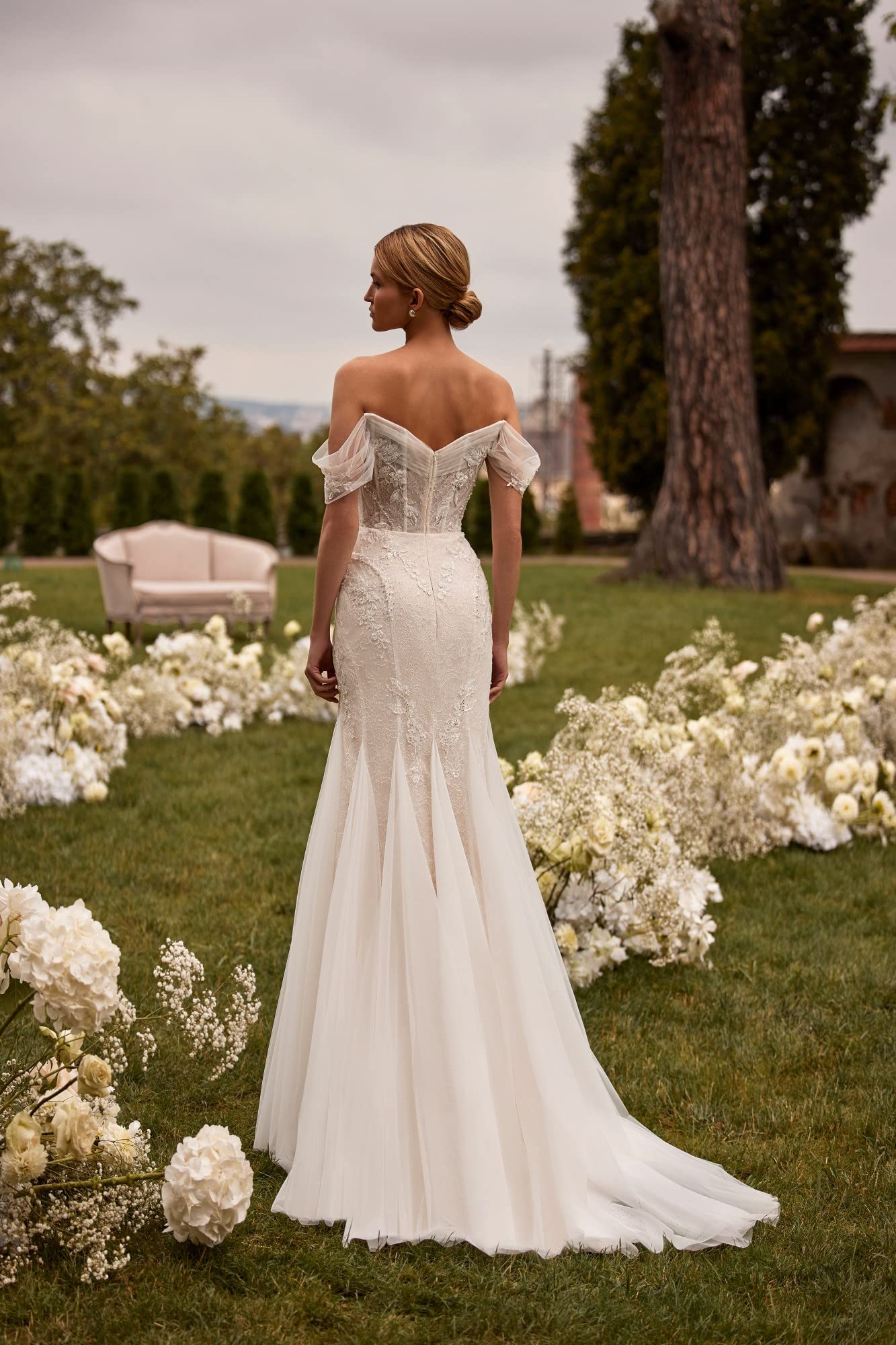 shawl for dress evening Laura - Silk Scarf/Shawl for Women