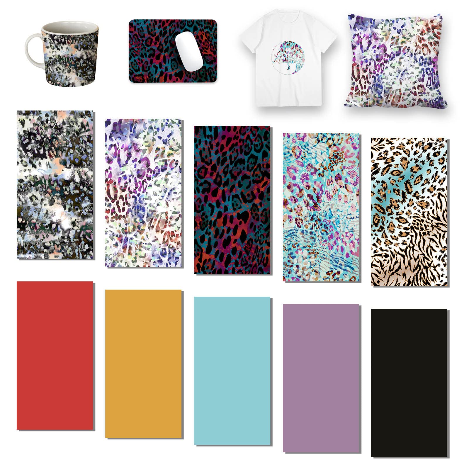 Amazon.com: IVYSHION 10 Sheets Infusible Ink Transfer Sheets Transfer Paper  Animal Print Sublimation Transfer Sheets Heat Transfer Vinyl for Joy Mug  Press Shirts Bags 12 x 4.5 Inch