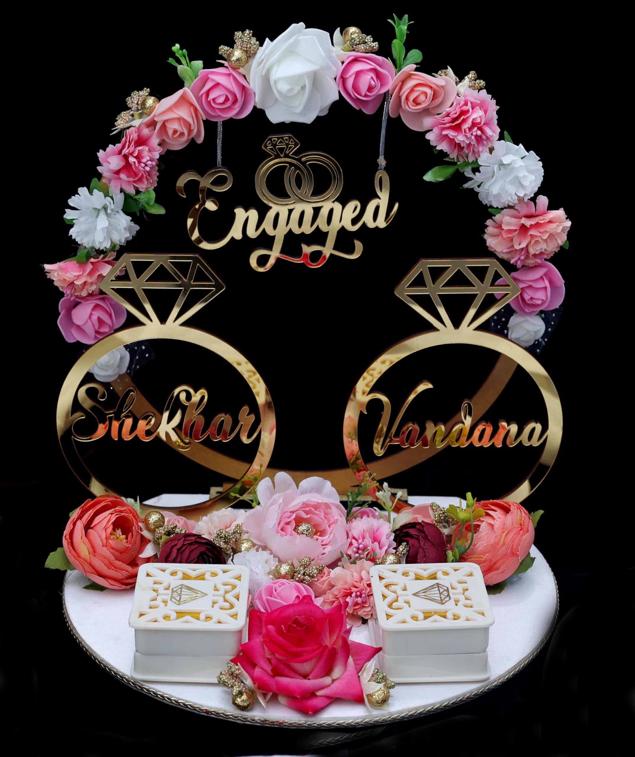 The Bride Made engagement ring platter, ring tray for engagement couple, ring plate (B0CVH8J4H5) Amazon Price History, Amazon Price Tracker