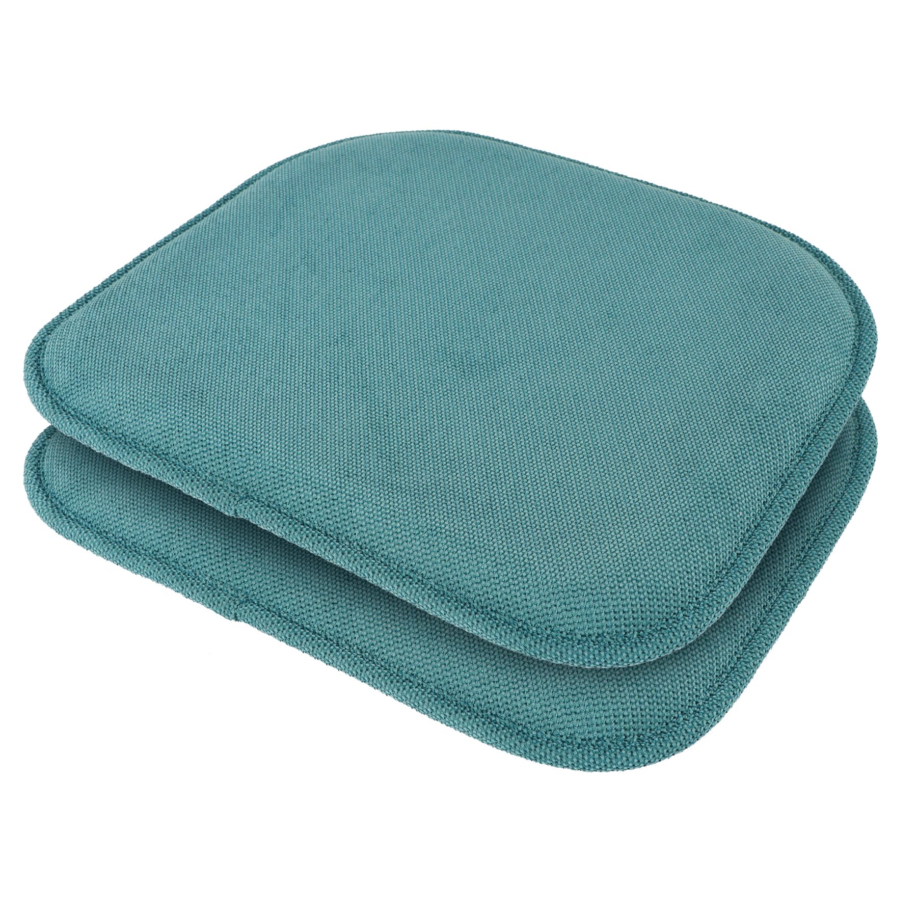 PAGGED Blue Kitchen Chair Cushions Set of 2, Memory Foam