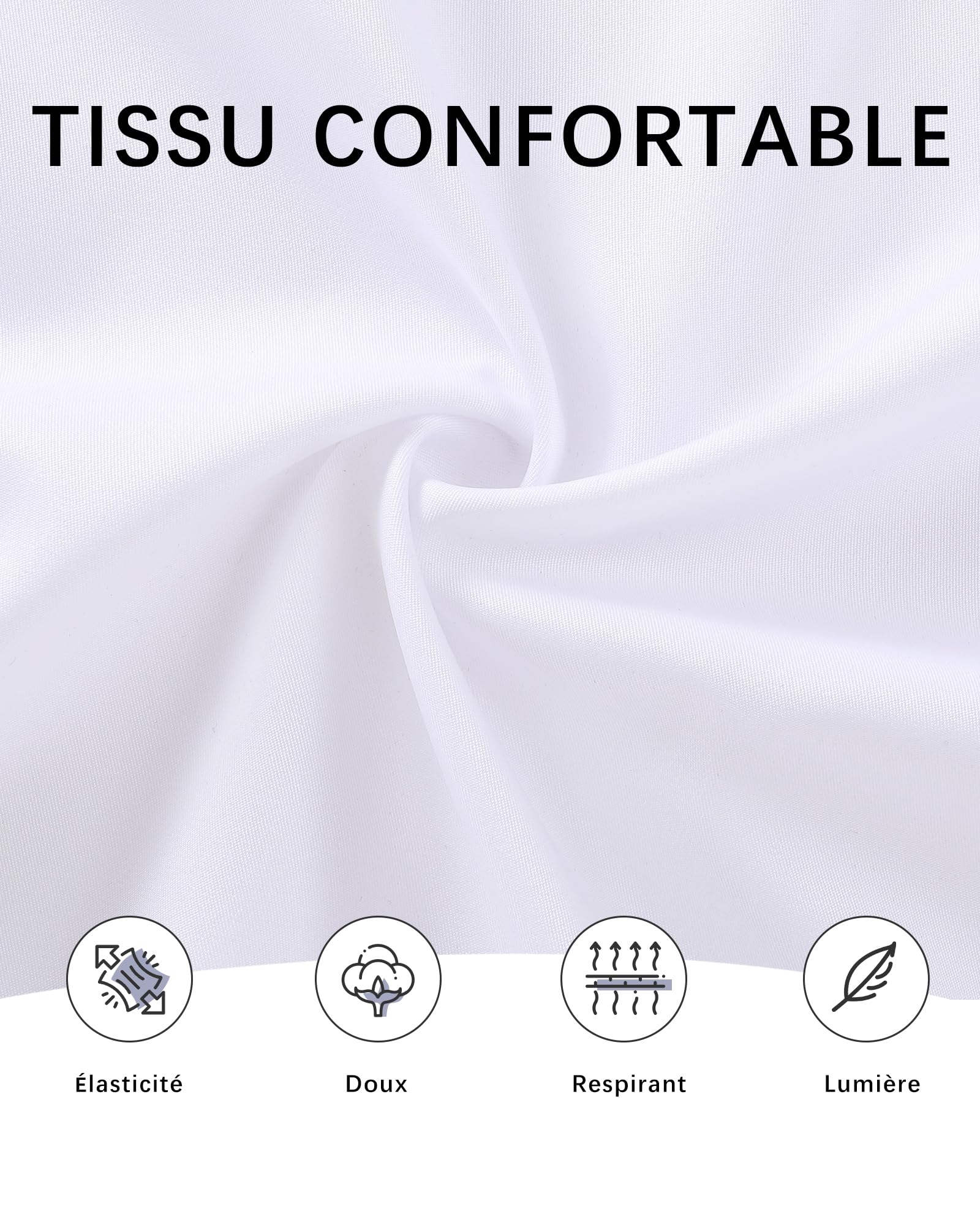 YAOBAOLE Chemise Homme Mariage Manches Courtes Chemises Hommes Habillées Regular Fit Casual Business Formelle avec Poche