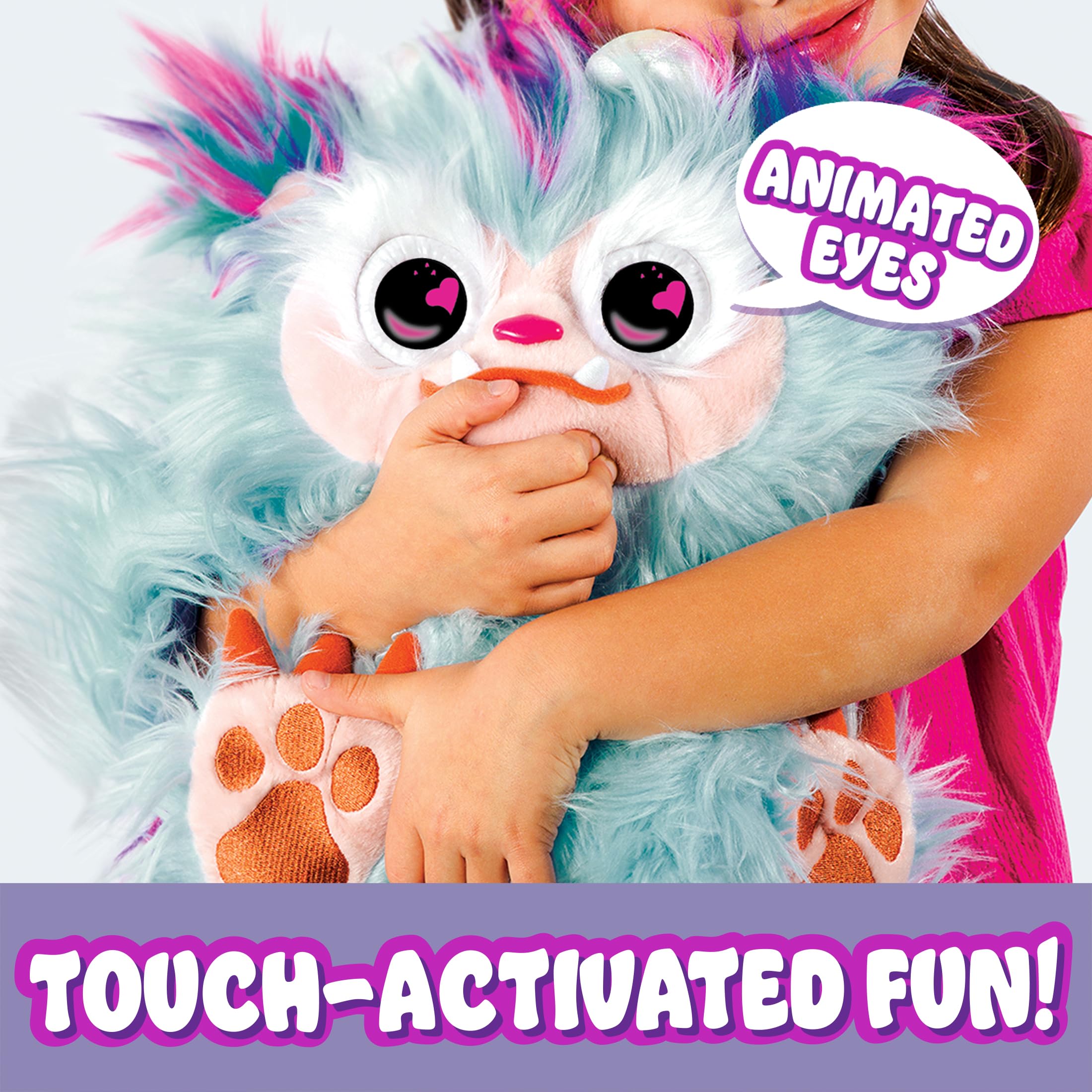 Furlings Mascota Interactiva Rowan | Adorable Peluche Interactivo con más de 80 Reacciones Realistas | Suaves Animales de Juguete Niños y Niñas 3+