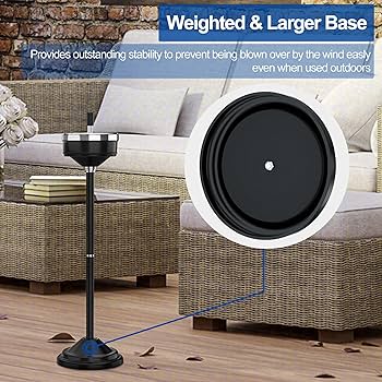 Amazon.com: RELIANCER Floor Standing Ashtray w/Spinning Lid