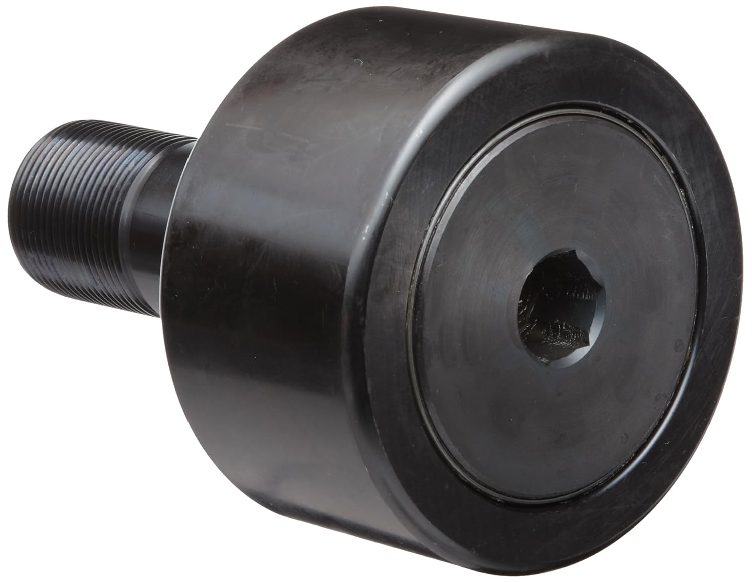 Koyo CRSB-12 Track Roller, Standard Stud, Sealed/Hex Hole, Inch, Steel, 3/4 Roller Diameter, 0.500 Roller Width, 7/8 Stud Length, 3/8 Thread Size, 1-13/32 Overall Length, 0.375 Stud Diameter