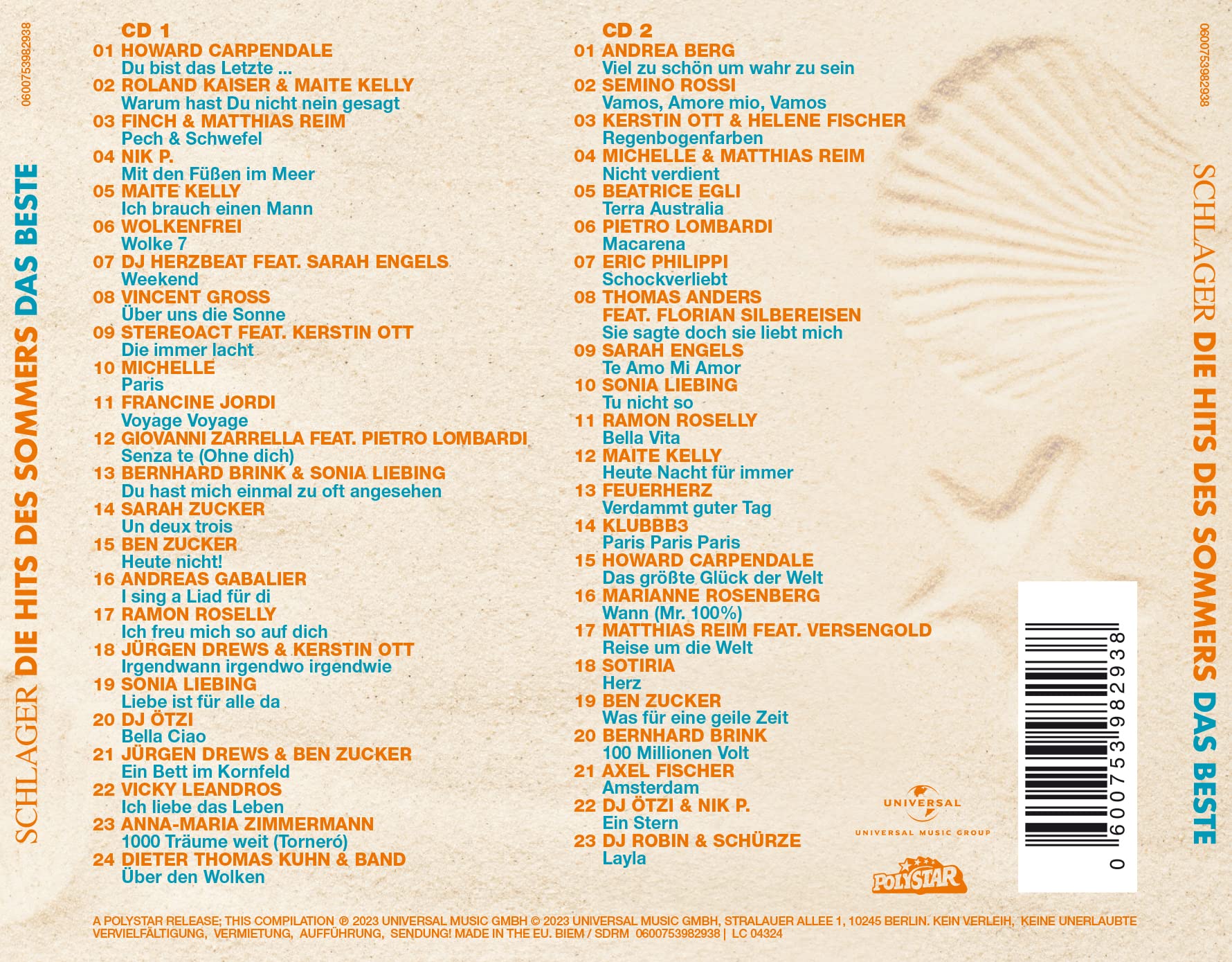 Schlager – Die Hits des Sommers – Das Beste