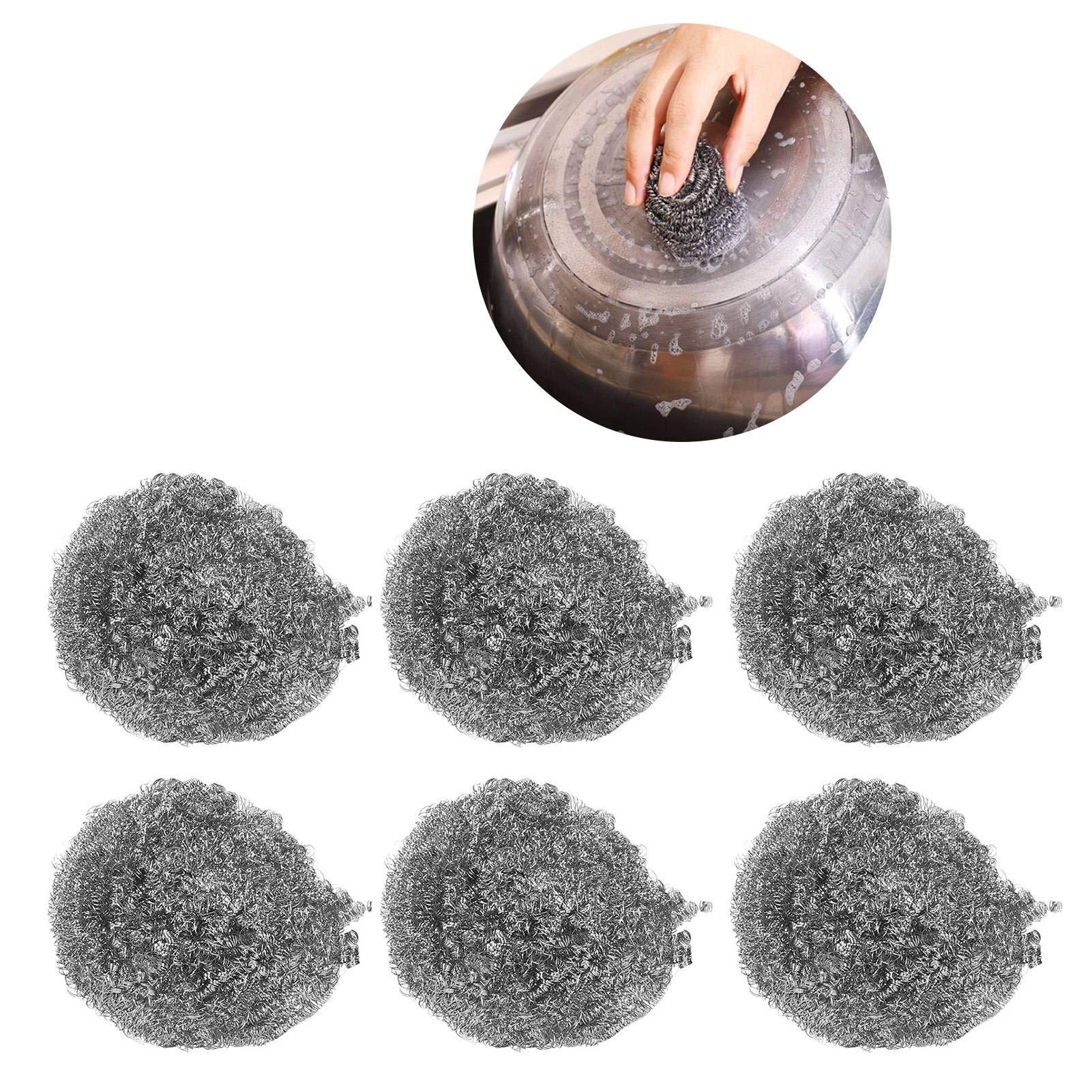 30PCS Stainless Steel Scrubber, Metal Scouring Pads, Cleaning Balls Scouring Balls for Pot Pan Cookware Cleaner, Kitchen Cleaner