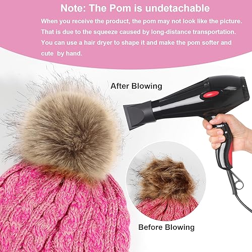 Miniatura 3 de Hicdaw Conjunto de gorro y bufanda de invierno para niños, gorro de invierno para niños pequeños, gorro con forro polar y bufanda para niños y niñas