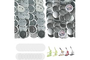 800 Pieces Badge Button Sets for Pin and Button Making Machine