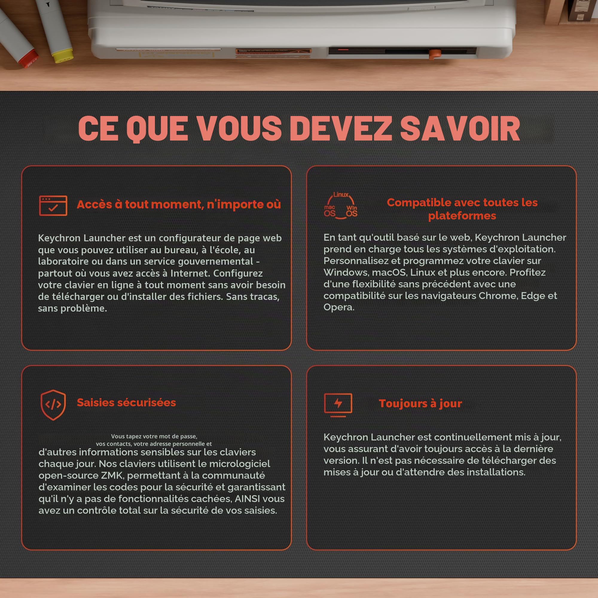 Keychron V0 Ultra 8K Clavier Numérique sans Fil, 27 Touches, 8000 Hz Polling Rate, 2.4GHz/BT 5.3/USB-C, 360h Autonomie, RGB, Interrupteur Banane, ZMK Pavé Numérique Personnalisé pour Mac et Windows
