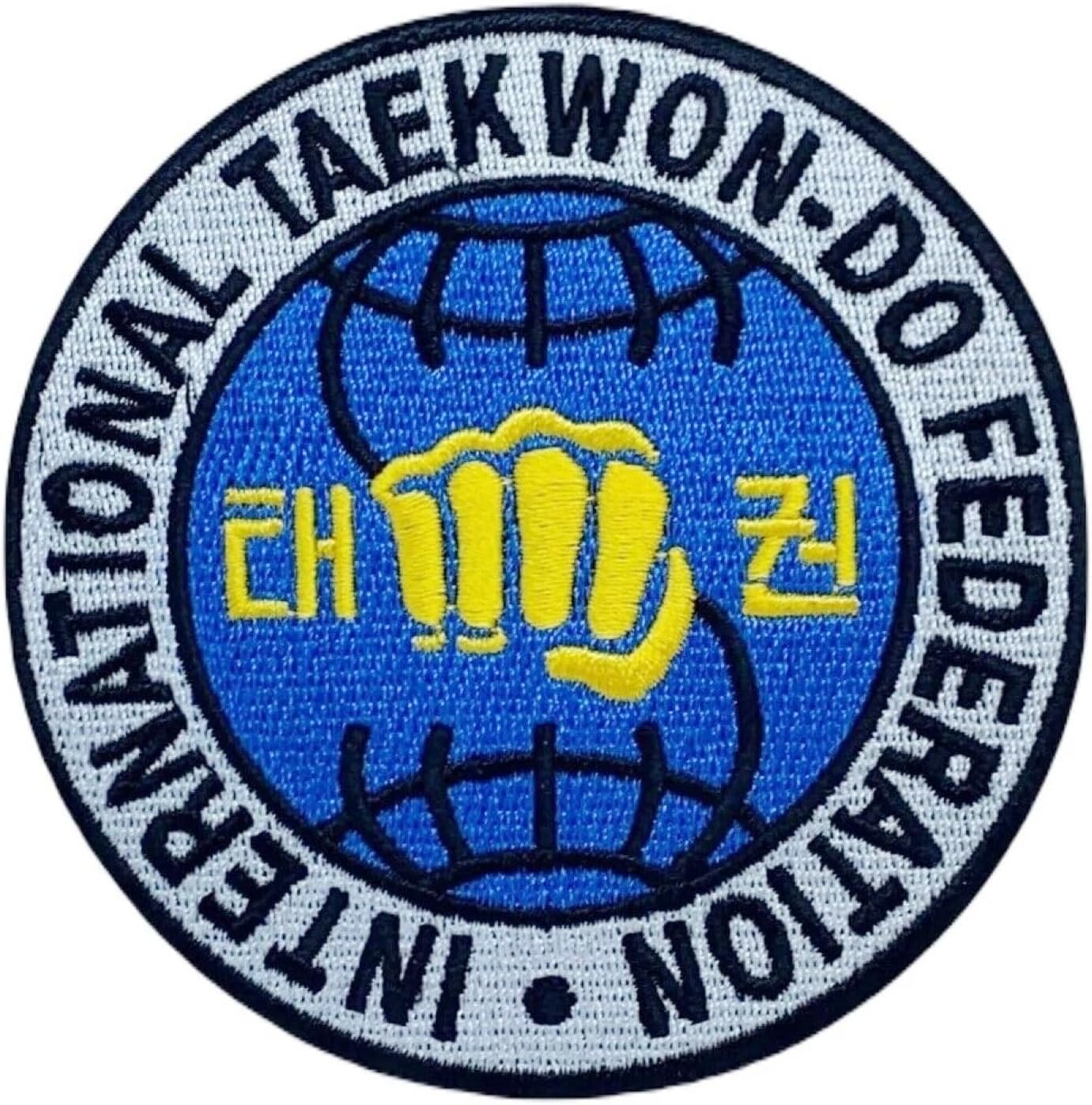 Taekwondo International Patch (3.5 Inch) Iron or Sewon