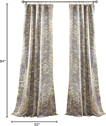 Miniatura 3 de Lush Decor Forest - Cortinas de oscurecimiento de hojas y ramas de árbol de 84 x 52 pulgadas, para sala, comedor, dormitorio (par), 84 x 52