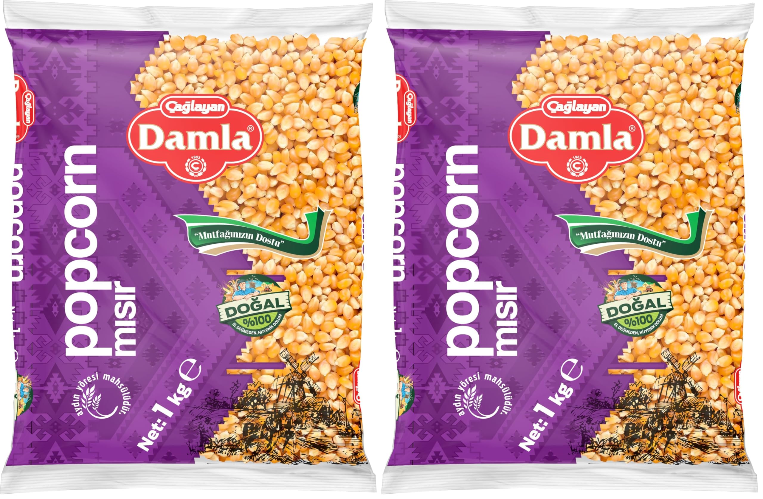 Damla Popcorn Mısır 1 kg (2 paketi)