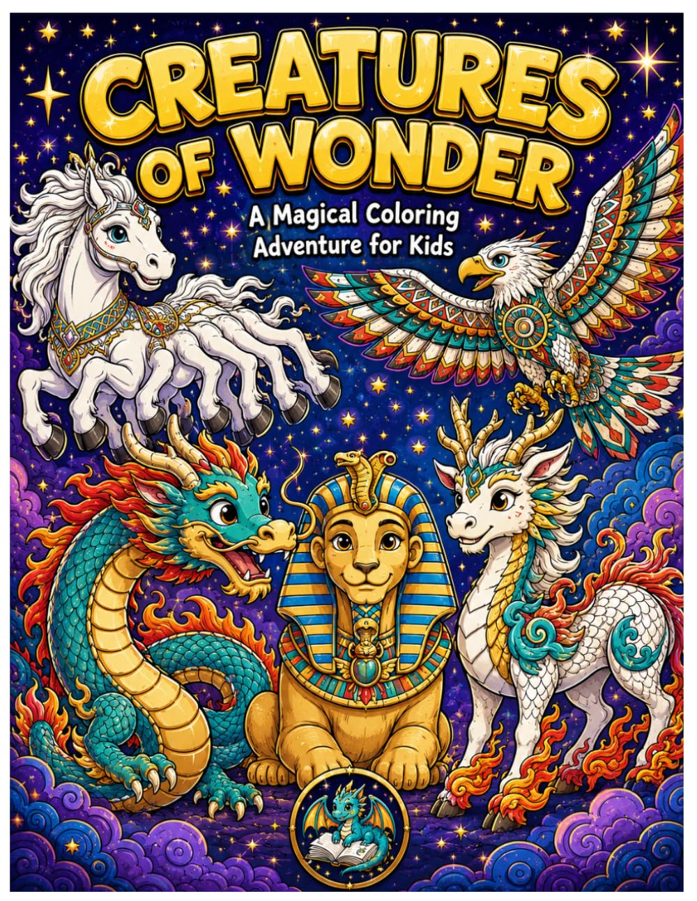 "Creatures of Wonder": A Magical Coloring Adventure for Kids