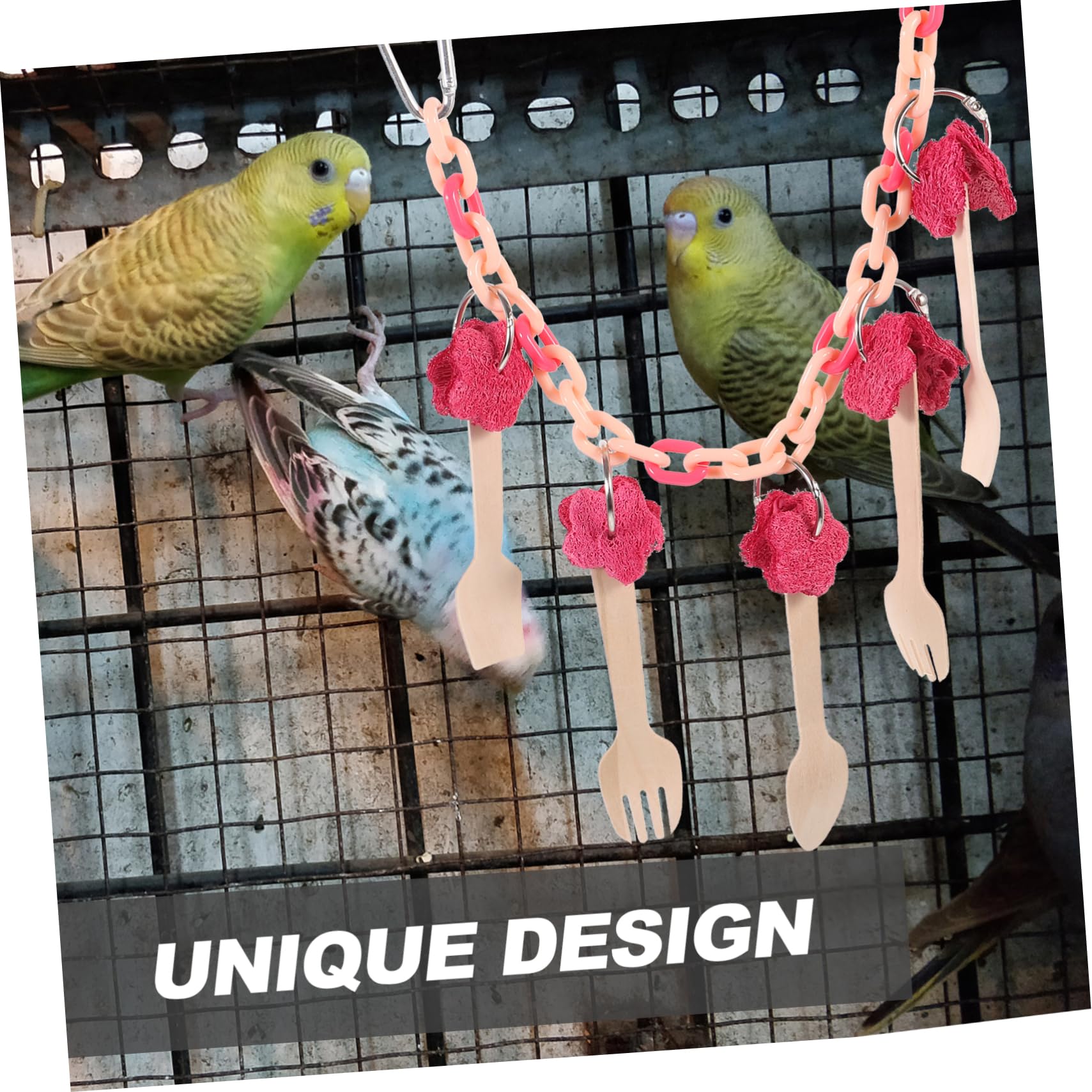 Hemoton Parakeet Chewing Durable Bird Cage Accessory for Birds for Biting Climbing and Playtime Keeps Parrots Engaged and Happy